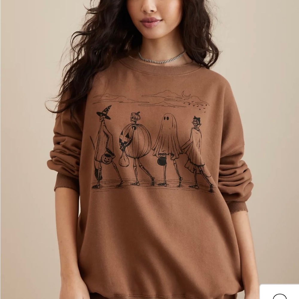NWOT American Eagle Oversized Halloween Crew neck Sweatshirt